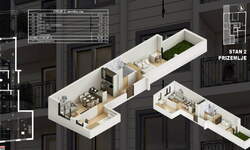 Dvoiposoban stan, Beograd, Lekino Brdo, prodaja, 60m2, 192000e, id1482269