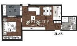 Dvosoban stan, Novi Sad, Grbavica, prodaja, 46m2, 144427e, id1482684