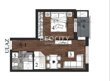 Dvosoban stan, Novi Sad, Grbavica, prodaja, 36m2, 122400e, id1482687