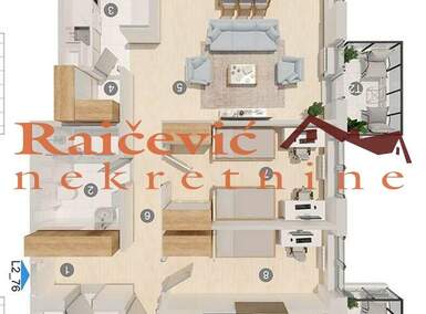 Troiposoban stan, Beograd, Gornji Grad, prodaja, 132m2, 355000e, id1483264