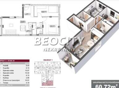 Trosoban stan, Novi Sad, Liman 4, prodaja, 61m2, 145728e, id1483471