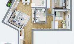 Dvoiposoban stan, Beograd, Rvati, prodaja, 65m2, 114400e, id1486222