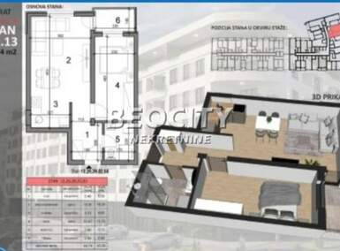 Dvosoban stan, Novi Sad - Sajam | Prodaja · 48m² · 139.200€