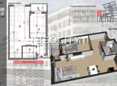 Dvosoban stan, Novi Sad - Sajam | Prodaja · 50m² · 144.710€