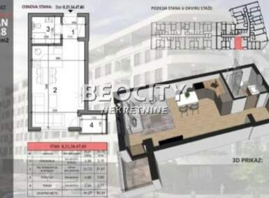 Jednosoban stan, Novi Sad - Sajam | Prodaja · 31m² · 93.810€