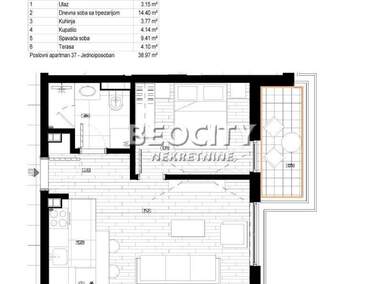 Dvosoban stan, Beograd - Radiofar | Prodaja · 39m² · 72.150€