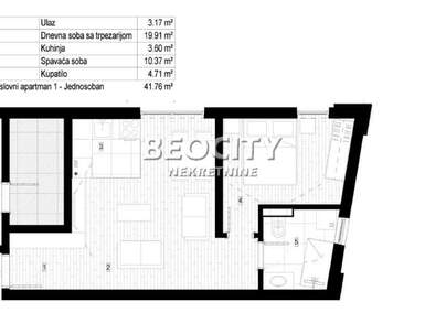 Jednosoban stan, Beograd - Radiofar | Prodaja · 42m² · 77.700€