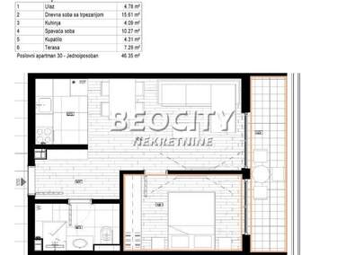 Dvosoban stan, Beograd - Radiofar | Prodaja · 46m² · 85.100€