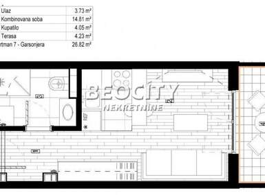Jednosoban stan, Beograd - Radiofar | Prodaja · 27m² · 49.950€