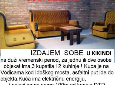 Jednosoban stan, Kikinda - put za vodice 1 | Izdavanje · 25m² · 76€
