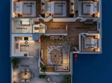 Stan, Beograd - Voždovačka crkva | Prodaja · 114m² · 264.888€