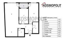 Trosoban stan, Pančevo - Centar | Prodaja · 77m² · 144.000€