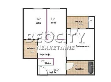 Trosoban stan, Novi Sad - Socijalno | Prodaja · 52m² · 130.000€