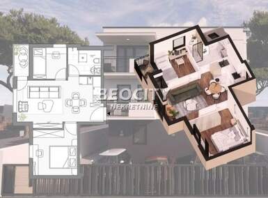 Trosoban stan, Novi Sad - Adice | Prodaja · 47m² · 105.000€