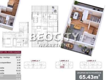 Cetvorosoban stan, Novi Sad | Prodaja · 65m² · 104.688€