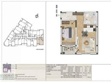 Jednoiposoban stan, Beograd - Rvati | Prodaja · 42m² · 76.464€