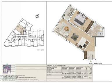 Dvosoban stan, Beograd - Rvati | Prodaja · 49m² · 88.596€