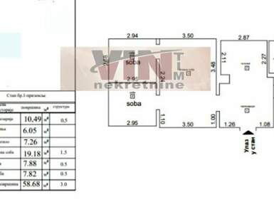 Trosoban stan, Beograd - Kaludjerica | Prodaja · 59m² · 73.750€