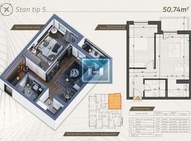 Jednoiposoban stan, Jagodina | Prodaja · 50m² · 81.184€