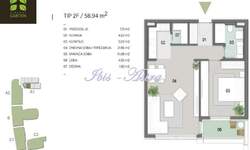 Dvosoban stan, Beograd - Blok 65 | Prodaja · 59m² · 248.000€