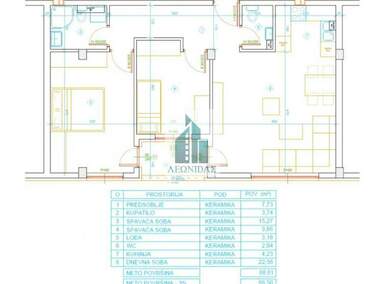 Dvoiposoban stan, Niš - Apelovac | Prodaja · 66m² · 124.300€