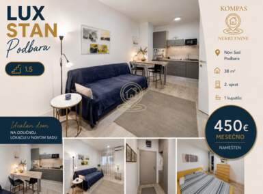 Jednoiposoban stan, Novi Sad | Izdavanje · 38m² · 450€