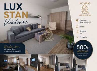 Dvosoban stan, Beograd - Vojvode Stepe | Izdavanje · 27m² · 500€