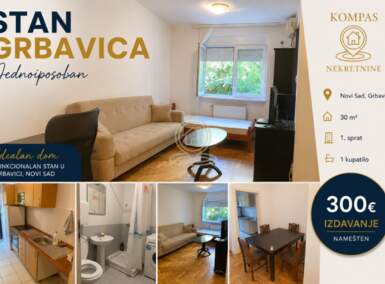 Jednoiposoban stan, Novi Sad | Izdavanje · 30m² · 300€