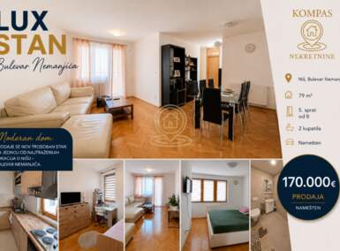 Troiposoban stan, Niš - Bulevar Nemanjica | Prodaja · 79m² · 170.000€