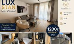 Dvosoban stan, Beograd - Blok 9a | Izdavanje · 63m² · 1.200€