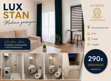 Jednosoban stan, Novi Sad | Izdavanje · 27m² · 290€