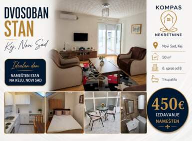 Dvosoban stan, Novi Sad | Izdavanje · 50m² · 450€