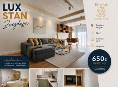 Dvosoban stan, Beograd - Kluz | Izdavanje · 35m² · 650€