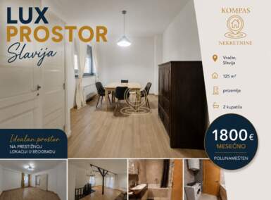 Poslovni prostor / Lokal, Beograd - Slavija | Izdavanje · 125m² · 1.800€
