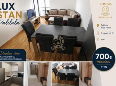 Dvosoban stan, Beograd - Hala Pionir | Izdavanje · 49m² · 700€