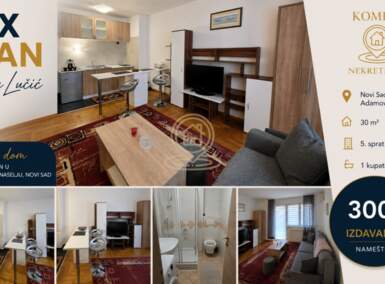 Jednosoban stan, Novi Sad | Izdavanje · 30m² · 300€