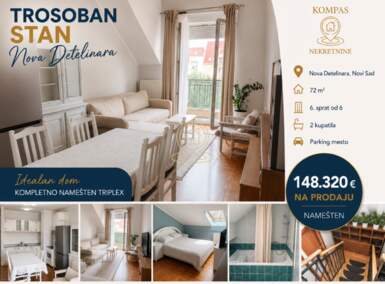 Trosoban stan, Novi Sad | Prodaja · 72m² · 148.320€