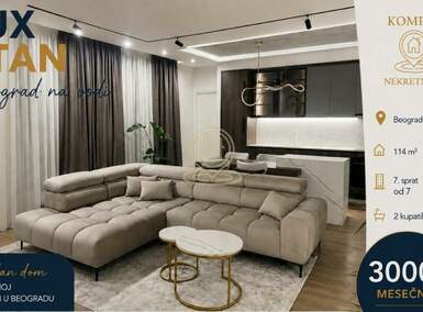 Trosoban stan, Beograd - Beograd na vodi | Izdavanje · 114m² · 3.000€