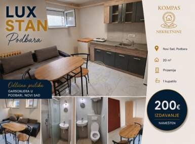 Jednosoban stan, Novi Sad | Izdavanje · 20m² · 200€