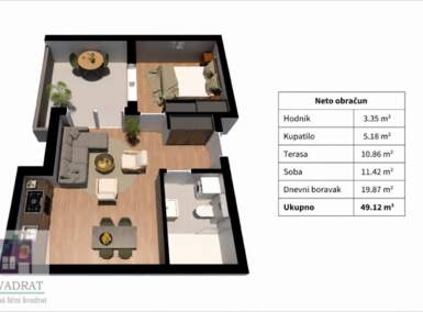 Dvosoban stan, Vrbas | Prodaja · 49m² · 80.000€
