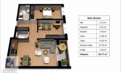 Trosoban stan, Vrbas | Prodaja · 64m² · 95.000€