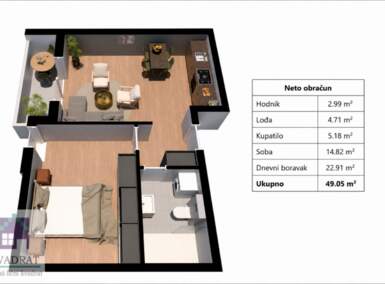 Dvosoban stan, Vrbas | Prodaja · 49m² · 85.000€