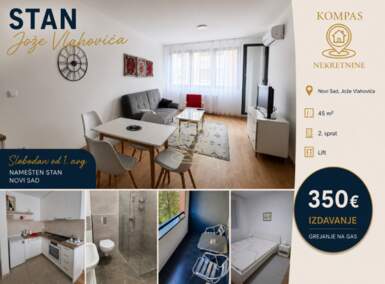 Jednoiposoban stan, Novi Sad - Petrovaradin | Izdavanje · 45m² · 350€