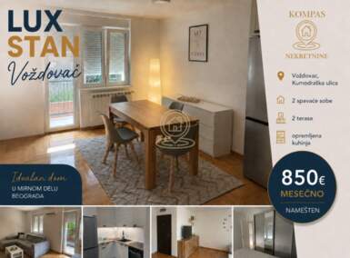 Trosoban stan, Beograd - Vitanovačka | Izdavanje · 64m² · 850€