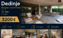 Stan, Beograd - Dedinje | Izdavanje · 220m² · 3.200€