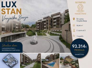 Jednoiposoban stan, Vrnjačka Banja | Prodaja · 50m² · 93.314€