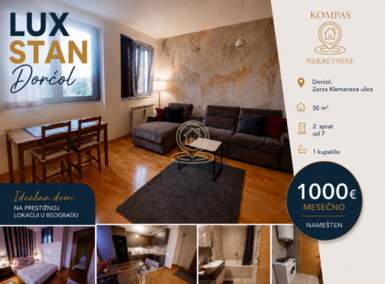 Dvosoban stan, Beograd - Dorćol | Izdavanje · 50m² · 900€