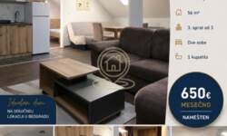 Dvosoban stan, Beograd - Vukov Spomenik | Izdavanje · 56m² · 650€
