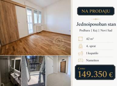 Jednoiposoban stan, Novi Sad | Prodaja · 42m² · 149.350€