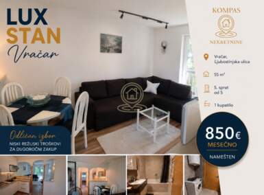 Dvosoban stan, Beograd - Bulevar kralja Aleksandra | Izdavanje · 55m² · 850€